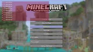 Full Main Menu + FJ Debug Console - Minecraft PS3 Mod Showcase