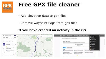 Using Free GPX file cleaner
