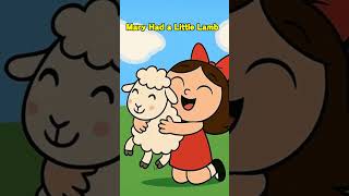 🎵 Mary Had a Little Lamb 瑪麗的小綿羊|英文兒歌|可愛卡通動畫|童謠學英文