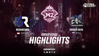 Unique DeVu vs RSG Highlights M2 World Championship 2020 | RSG vs Unique DeVu ESPORTSTV