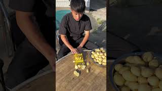 Catchy & Direct: Fast Potato Slicing Hacks with a Slicer Tool 🥔⚡