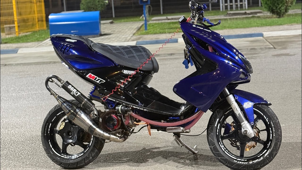 Yamaha Aerox malossi mhr 77cc stage 6 Vlog 