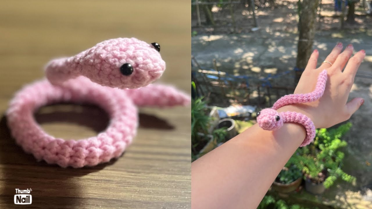 How To Crochet Snake 🐍| Snake Amigurumi | Móc Con Rắn 