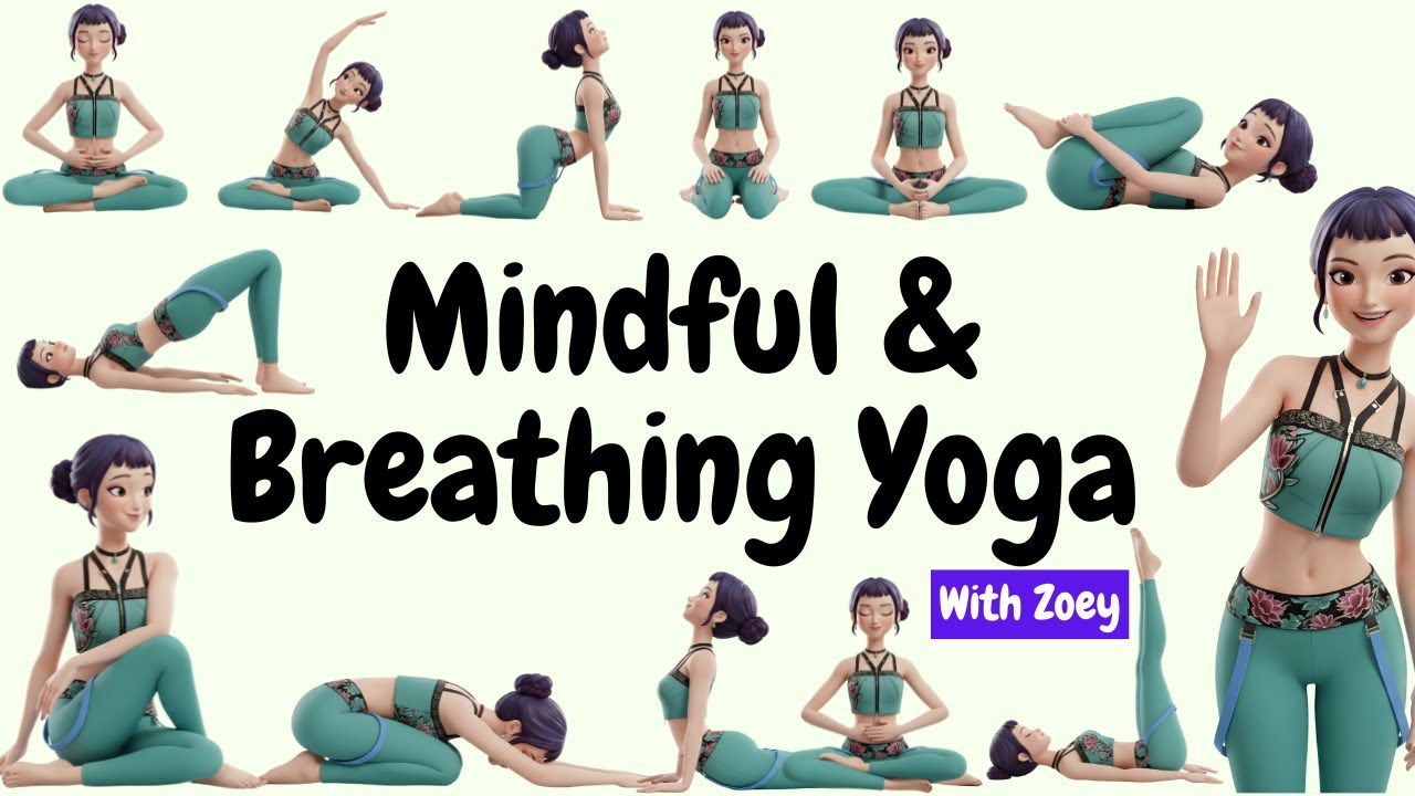 Mindful Yoga with Zoey | KPop Demon Hunters | Calm Yoga for Kids