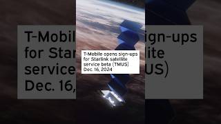 T-Mobile opens sign-ups for Starlink satellite service beta #Starlink #ElonMusk #TMUS #TMUSStock
