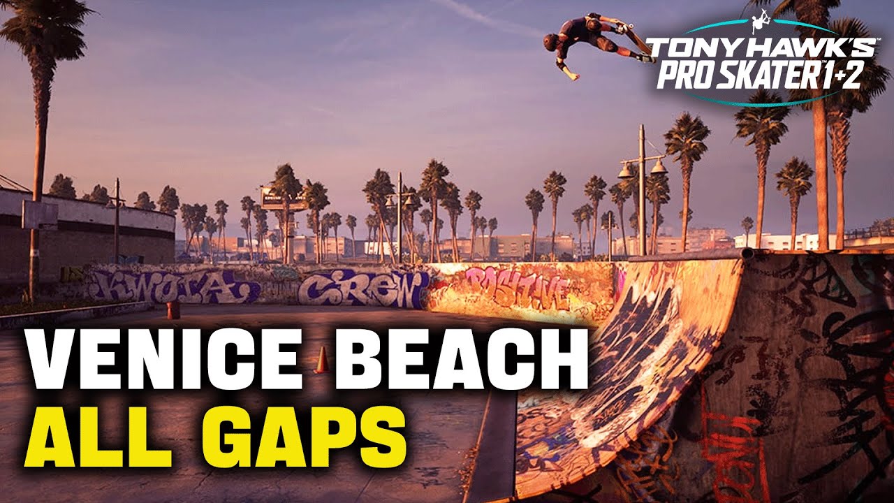 All Venice Beach Gaps in TONY HAWK'S PRO SKATER 1+2 (Gap Master Guide