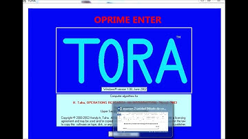 MÉTODO DE TRANSPORTE EN TORA