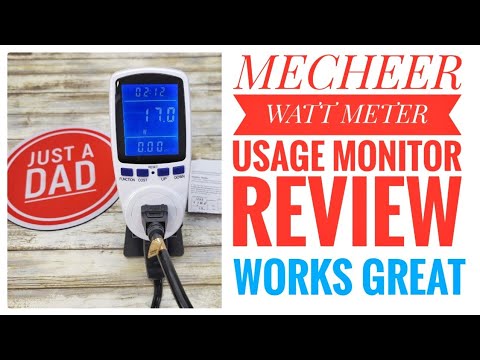 Review u0026 How To Use Watt - Power Meter To Monitor Electricity Use By MECHEER