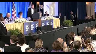 Trump spews vicious speech at awkward White House Correspondents Dinner