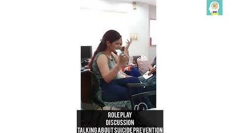 Role play for Suicide prevention workshop by Dr Era Dutta (MD)