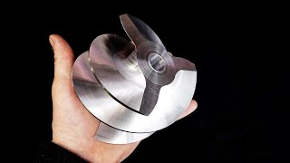 Jet impeller on a lathe  how is this possible ???