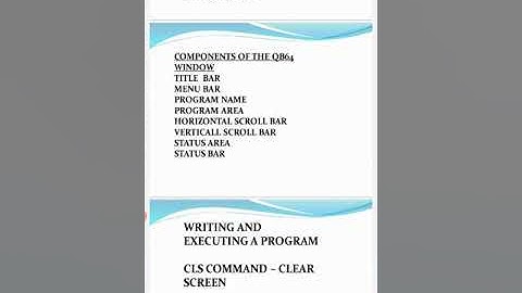 CLASS - 6 ch 8  FIT TOPIC - INTRODUCTION TO QB64