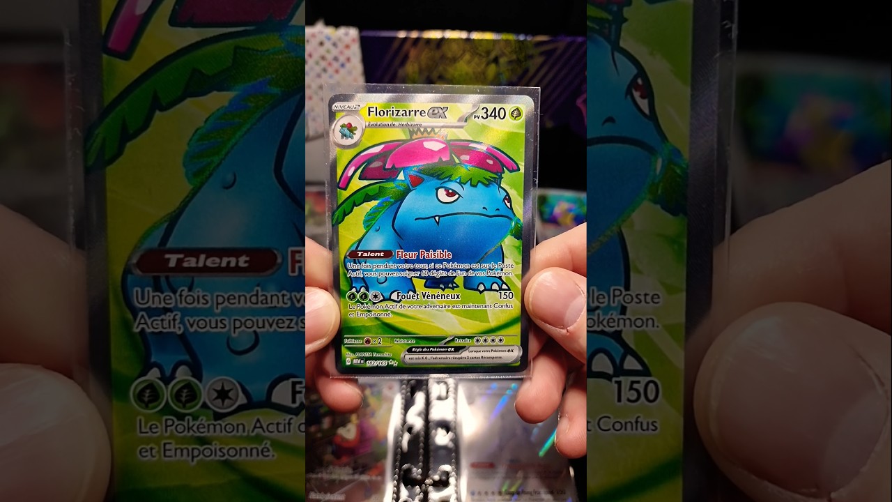 J'adore cette carte ! Florizarre pokemon 151 ! 