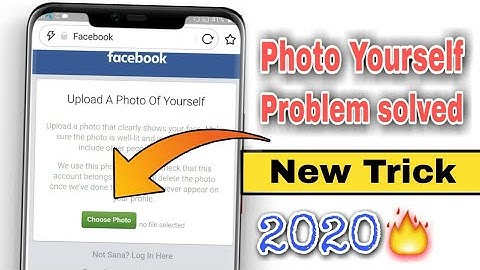 Upload A Photo Of Yourself Facebook Problem Solve 2020 | How To Fix Photo Yourself New Method