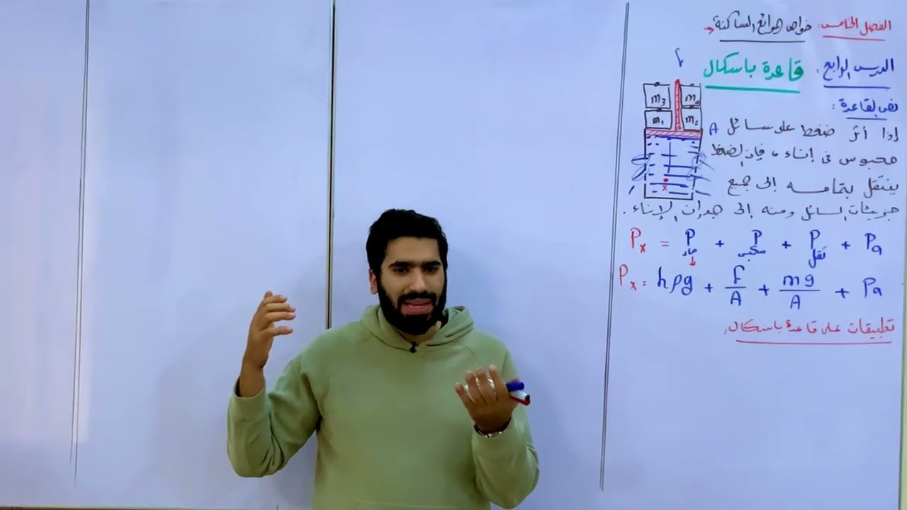 قاعدة باسكال | فيزياء 2026 | مع أ. محمد زين