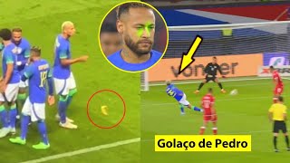 Torcedores jogam objeto em Richarlison &amp; apontam laser no rosto de Neymar, Pedro estréia