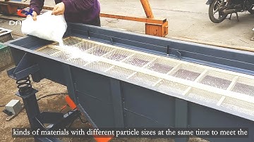 Linear vibrating sieve machine