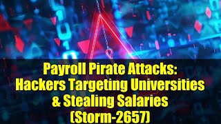 Payroll Pirate Attacks: Hackers Targeting Universities & Stealing Salaries (Storm-2657)
