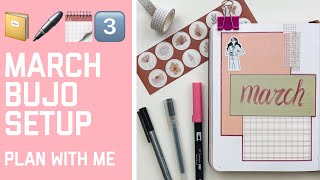 Гуравдугаар сараа төлөвлөе | 2021 March BuJo Setup • Anu Harchu