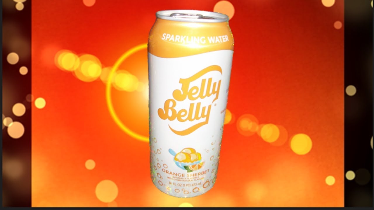 Jelly Belly Orange Sherbet Sparkling Water REVIEW YouTube