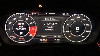 Audi S5 Sportback 2018 - Customize Virtual Cockpit w/ Sports or Classic Layout
