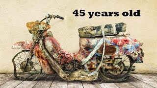 : Restoration Abandoned Old Motorcycle Jawa 50 two stroke engine 1977 - PART4