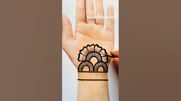 Simple Easy Beautiful Front hand Arabic Mehndi Design😍♥️ #mehndi #shorts #ytshort #mehndi #viral