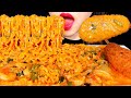 ASMR SPICY CREAM NOODLES, CHEESE CORN DOGS 크림진짬뽕 먹방 咀嚼音 COOKING EATING SOUNDS RECIPE MUKBANG