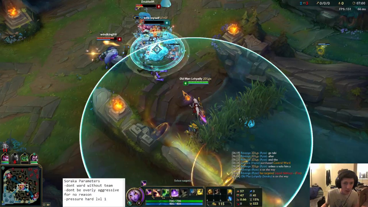 Challenger Support Lohpally Soraka gameplay with thought process