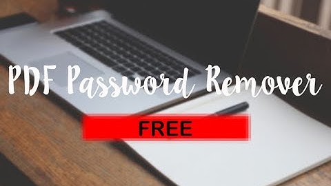 BEST FREE PDF PASSWORD REMOVER
