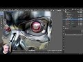 Modeling the Eyes | Blender Terminator Skull p15