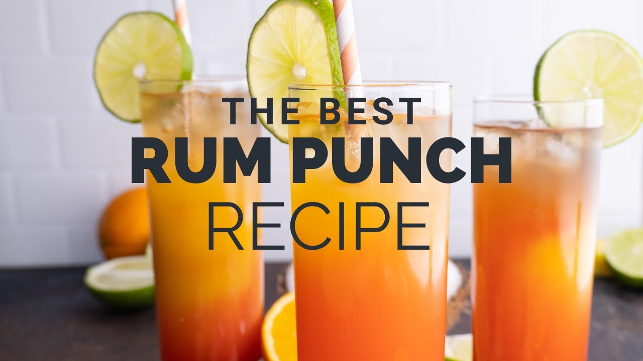 Sweet n' Fun Game Night Rum Punch, Colorful and fruity rum punch