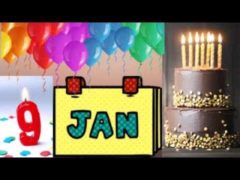 9 January Birthday Wishes | Birthday Song | Best Birthday WhatsApp Status | Happy birthday Wishes |