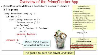 Applying Java Executor to the PrimeChecker App