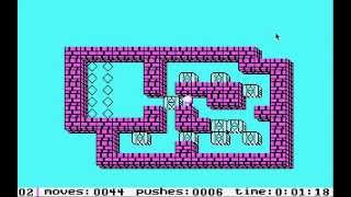 Let's Walk through Sokoban (1984) #002 [HD] - Lvl 2