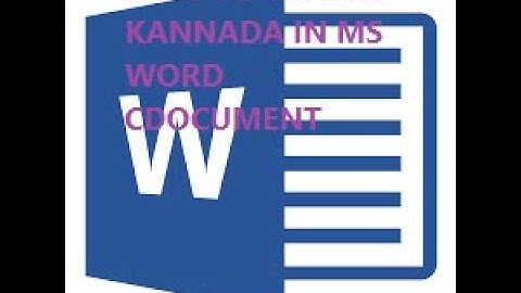 Typing Kannada in MS Word  using Baraha Software   ಮೈಕ್ರೋಸಾಪ್ಟ್ ವರ್ಡಿನಲ್ಲಿ ಕನ್ನಡ ಟೈಪ್ ಮಾಡುವುದು ಹೇಗೆ?