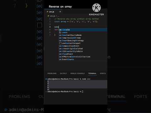Reverse an array
