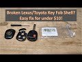 How To! Fix Lexus or Toyota Key Fob Broken Shell Replacement - Simple and Cheap! Less than $10