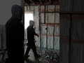 Spray foam wall insulation