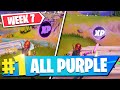 ALL WEEK 7 PURPLE XP COIN LOCATIONS | FORTNITE SECRET CHALLENGES