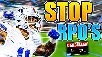 How to Stop RPO’s in Madden 24!