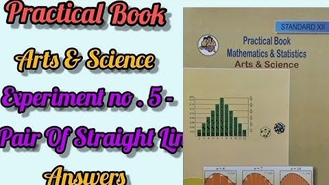 12th std mathematics practical solutions. pair of straight line. Maharashtra board.. 📚..