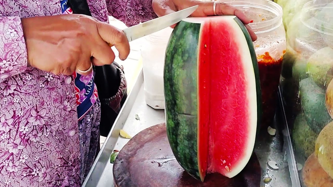 BEST 3. All Kinds of Fruits. Beautiful Seller With Fluent Cutting Skills!