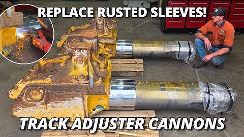 Replacing Rusted Sleeves on a D10 Dozer Track Adjuster Cannons
