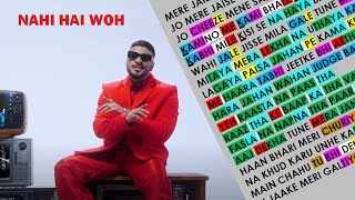 Nahi Hai Woh || Raftaar Verse || Rap Rhyme Scheme