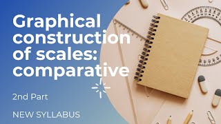 How to draw comparative scale | Calculation and Drawing | UG Geography 1st sem practical|