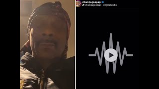 SNOOP DOGG reacts to DRAKE using his voice to diss his ops.