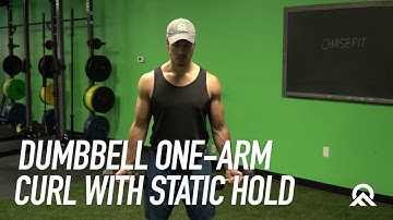 Dumbbell One Arm Curl With Static Hold