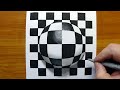 Op-Art Pop-Art - Patterns on the Sphere -  #StayHome and draw #WithMe
