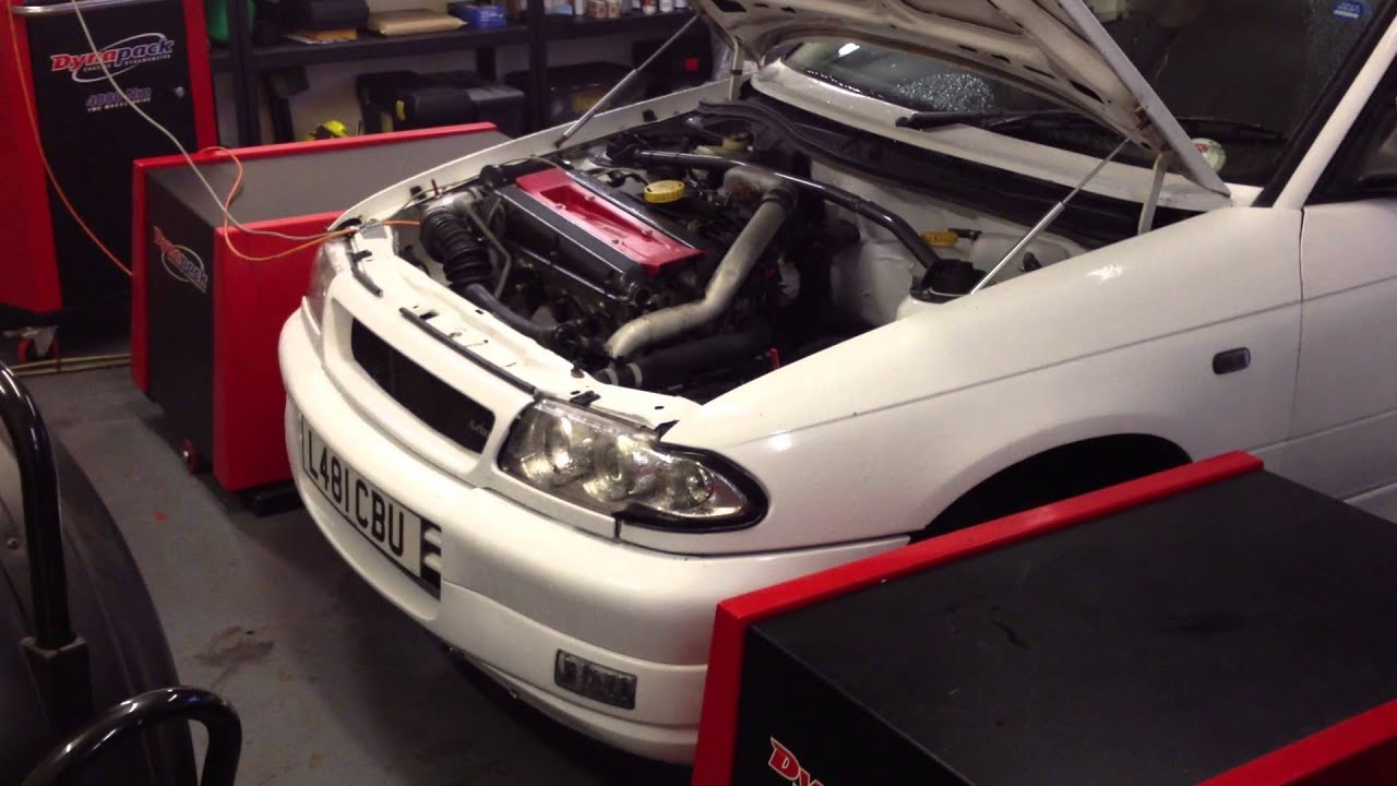 SAAB POWERED ASTRA ASTRASAAB ON DYNO B204 T25 TURBO STAGE 3
